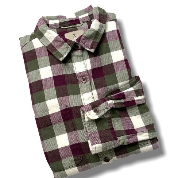 ROYAL ROBBINS Plaid Flannel Organic Cotton Button Down Shirt Sz S - Picture 11 of 12